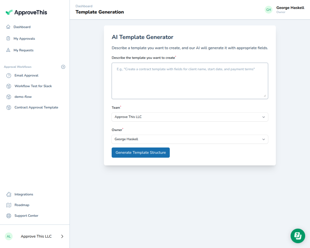 AI Template Generator